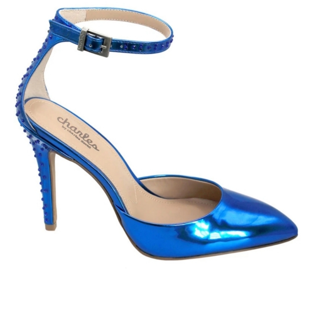 🆕️⬇️Charles by Charles David POISON Stiletto Ankle Strap Pump - Picture 2 of 16